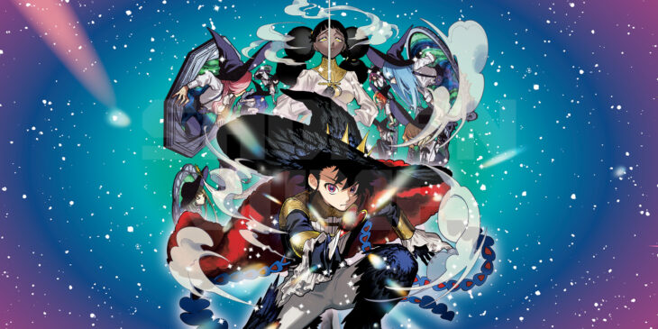 Personagens de Ichi the Witch em ilustração oficial da série.