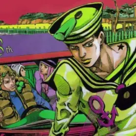 Josuke Higashikata em arte de JoJolion, a oitava parte de JoJo’s Bizarre Adventure.