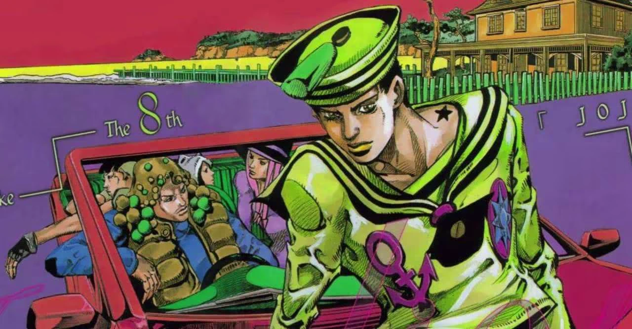 Josuke Higashikata em arte de JoJolion, a oitava parte de JoJo’s Bizarre Adventure.