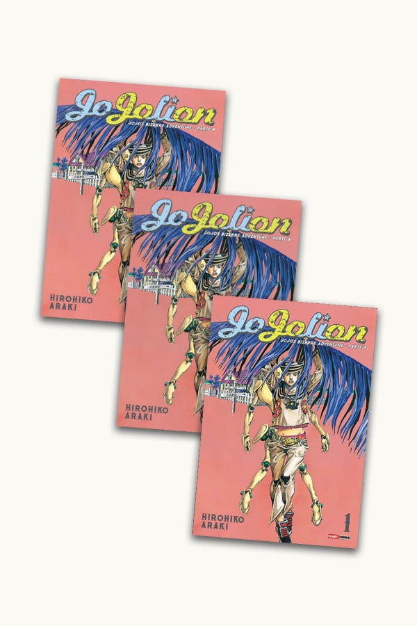 Imagem promocional da assinatura de JoJolion na Panini