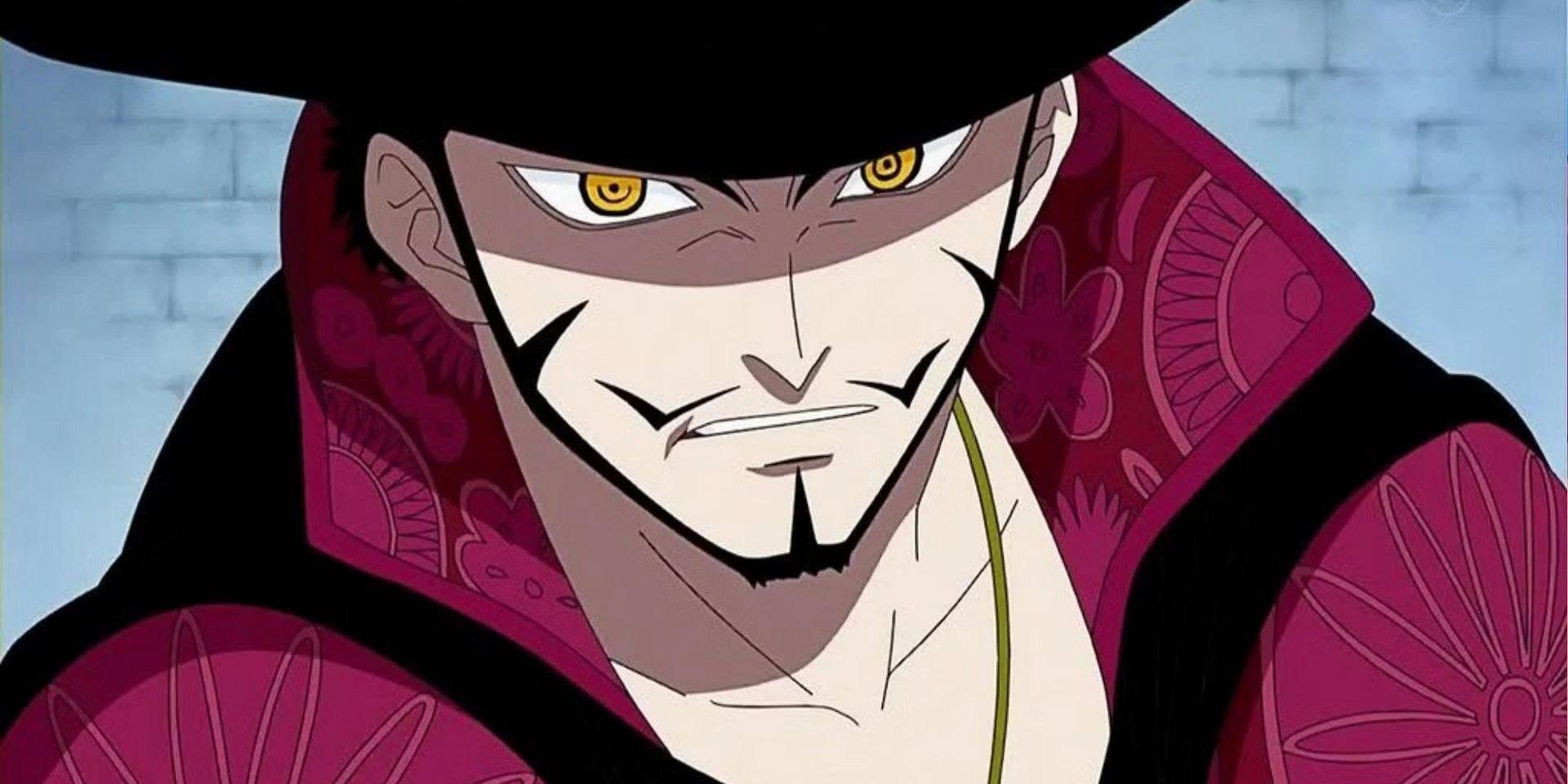Mihawk em uma cena do anime One Piece