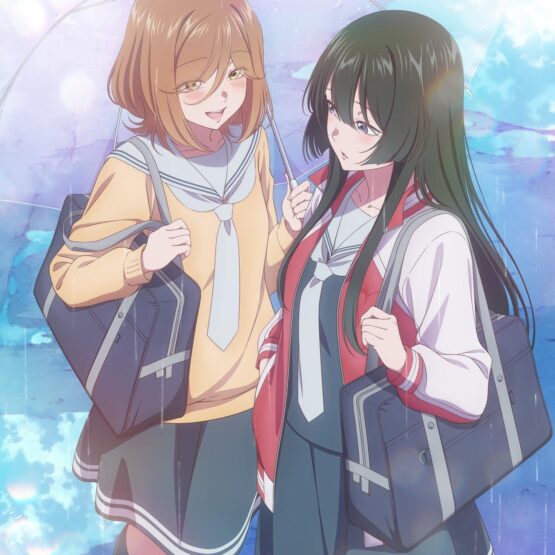 Saki e Kanon dividem um guarda-chuva em arte de The Moon on a Rainy Night