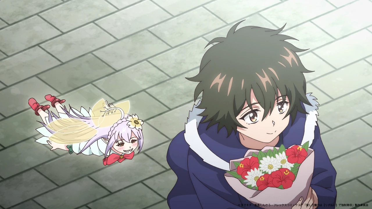 Lent segura flores ao lado de Empee em uma imagem do encerramento