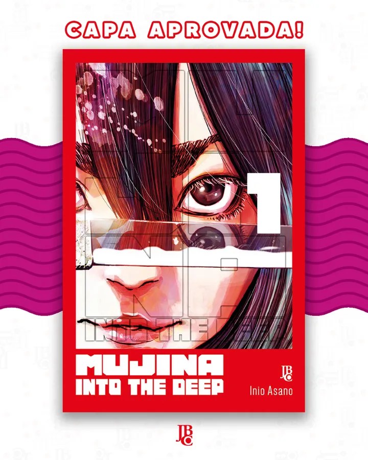 Arte da JBC com a capa brasileira aprovada de Mujina into the Deep, volume 1