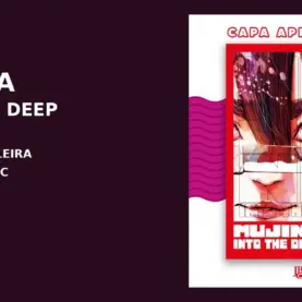 Composição com a capa brasileira de Mujina into the Deep 1 anunciada pela JBC