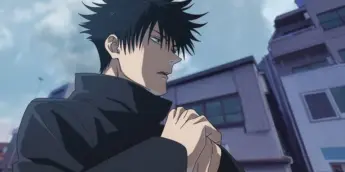 Megumi Fushiguro observa a cidade em imagem do episódio 54 de Jujutsu Kaisen