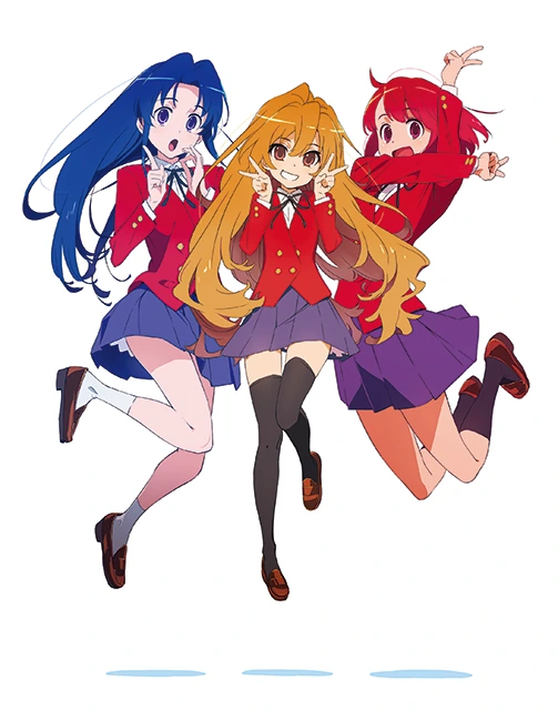 Ilustração de Ami, Taiga e Minori para o Complete Blu-ray BOX de Toradora!