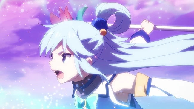 A magia faz parte do universo fantástico de KonoSuba.