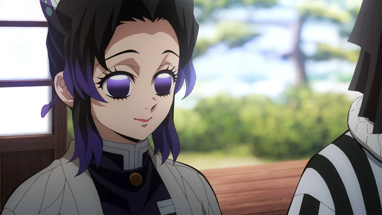 Shinobu Kocho em uma cena de Demon Slayer