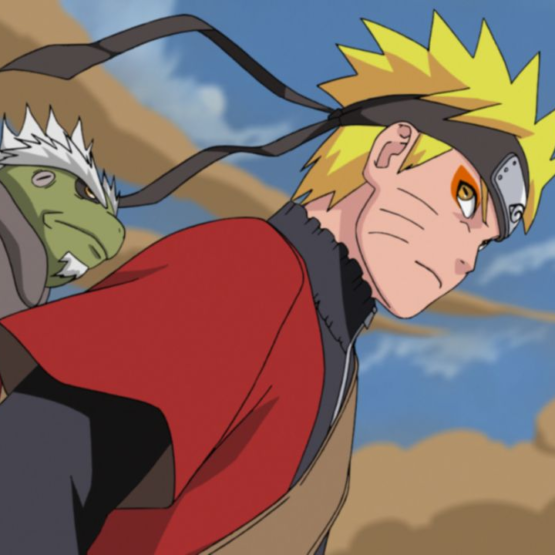 Naruto em Modo Sábio durante o arco de Pain
