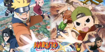 Visual oficial de Naruto x Ninku com personagens das duas franquias.