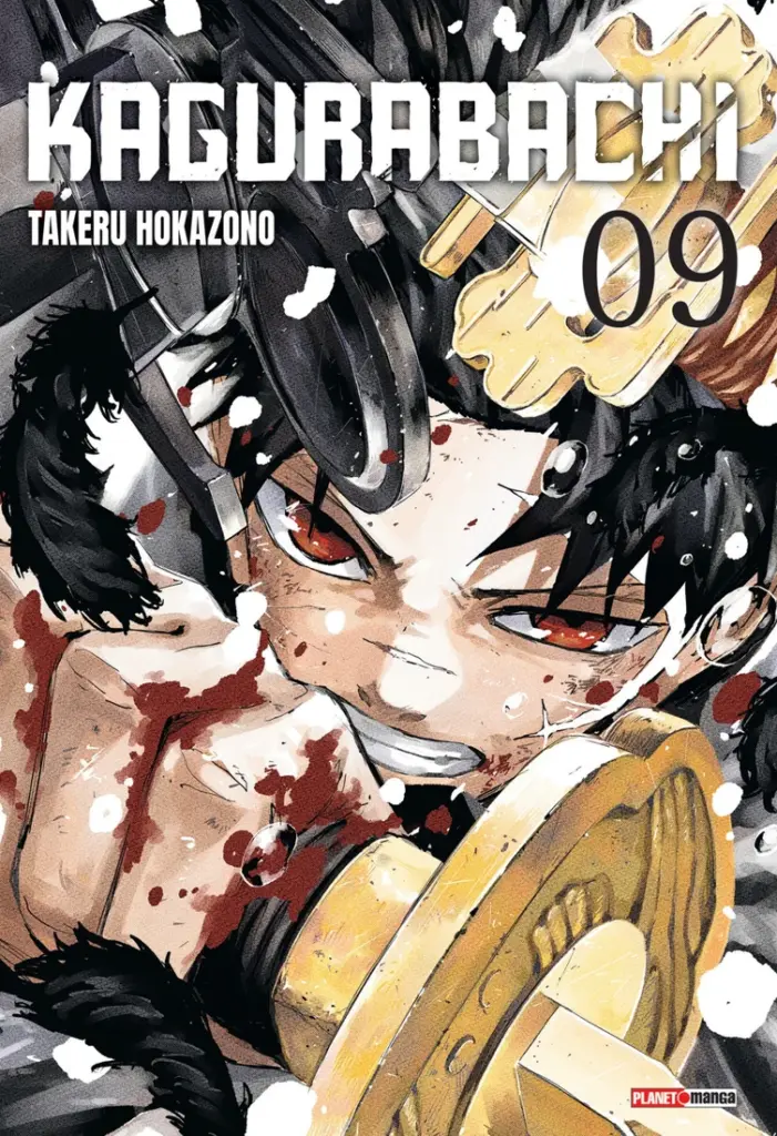 Capa de Kagurabachi 9 no catálogo de outubro da Panini
