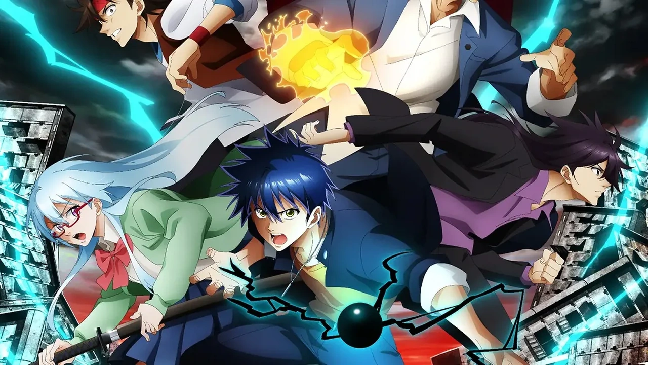 Personagens de PSYREN em arte promocional do anime