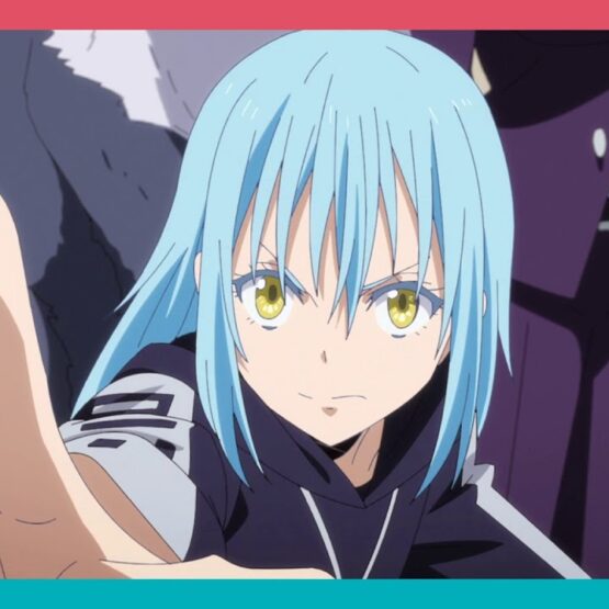 Rimuru ergue a mão em imagem promocional da segunda temporada de Tensura
