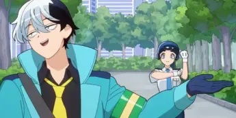 Meguru Chojo e Nao Ippongi em cena de Super Psychic Policeman Chojo