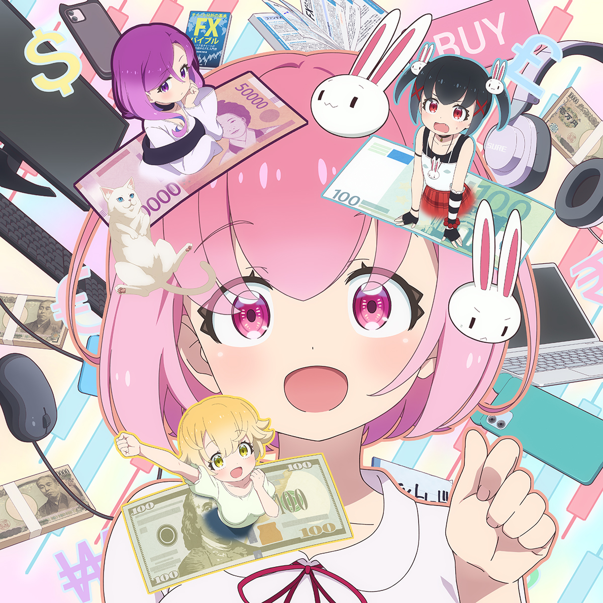 Visual oficial do anime FX Fighter Kurumi-chan